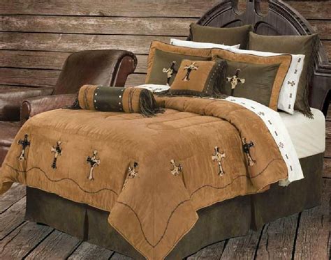 Western Cowhide Cross With Barbwire King Western Comforter Sets Queen Comforter Sets Rustic