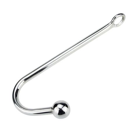 20pcslot Stainless Steel 30250mm Anal Hook Metal Butt Plug With Ball