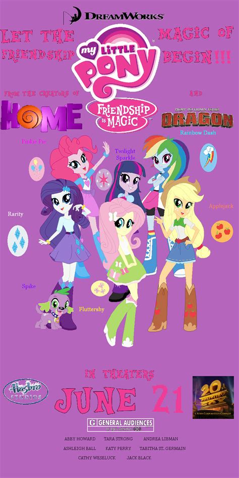 My Little Pony Friendship Is Magic Movie Poster By Dreamworksmovies On