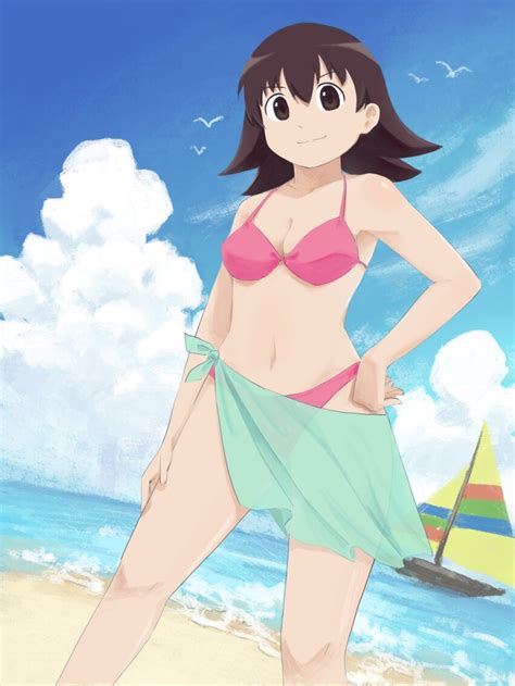 Takino Tomo Azumanga Daiou Hand On Thigh Absurdres Artist Request Highres Source Request