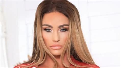 Katie Price Strips Off To See Through Red Lingerie For Sizzling