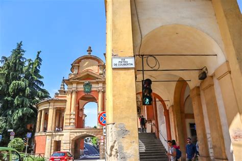 Walking Bolognas Portico Di San Luca To The Sanctuary Of The Madonna