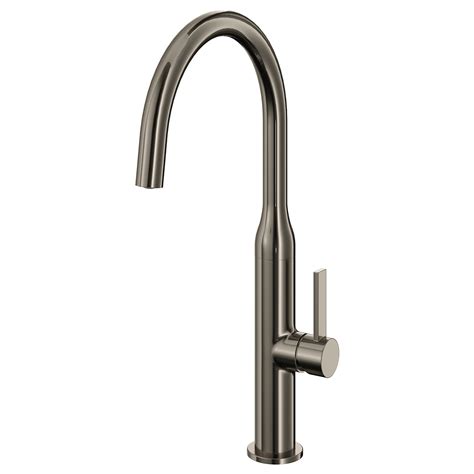 Colored and mat mixer taps for kitchen sinks | home designs project. NYVATTNET Kitchen mixer tap, black black polished metal - IKEA