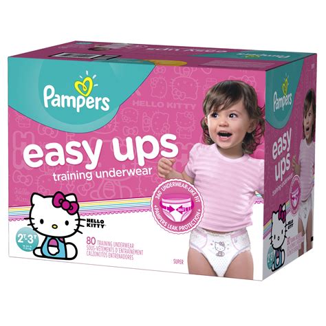 Pampers Easy Ups Training Underwear Girls Size 4 2t 3t 80 Count
