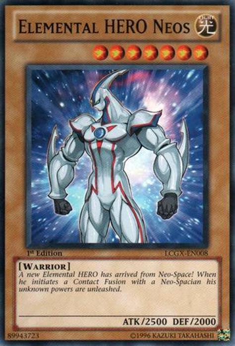 Yugioh Gx Legendary Collection 2 Single Card Common Elemental Hero Neos