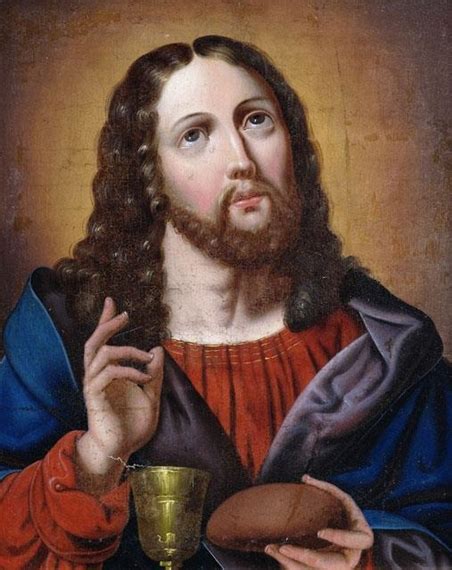 Carlo Dolci Christ Blessing Bread And Wine Mutualart