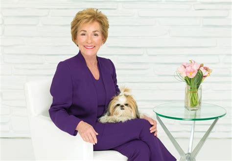 Judge Judy In This Beautiful Purple Pantsuit Designed By Susanna Beverly Hills