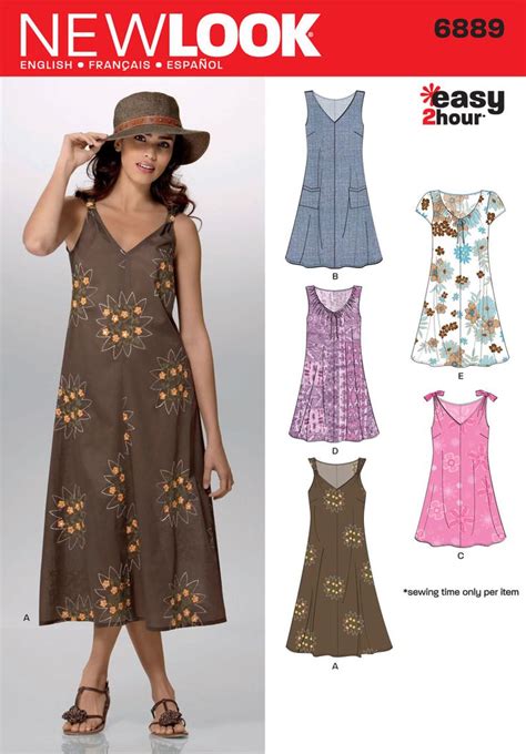 Nl6889 Misses Dress Easy Sewing Summer Dresses Easy Sewing