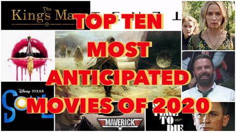 Top Ten Most Anticipated Movies Of 2020 Youtube