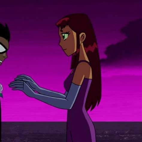 Cute Cartoon Matching Icon Pfps Starfire And Robin Old Teen Titans