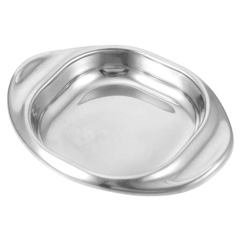 Upkoch Stainless Steel Sauce Dish Seasoning Dipping Bowl Saucer Metal