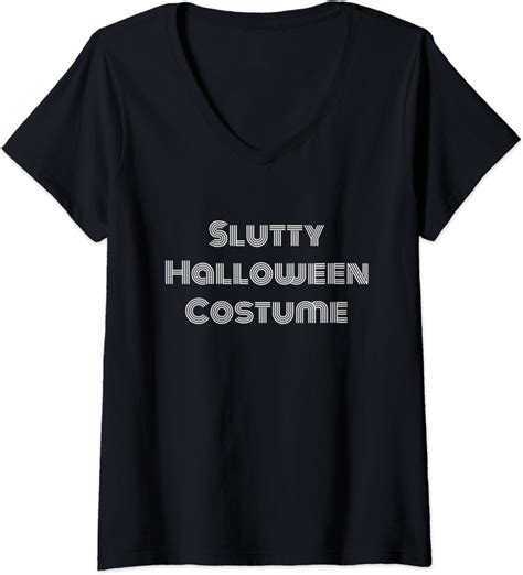 womens slutty halloween costume sext adult costumes v neck t shirt clothing shoes