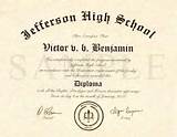 Jefferson High School Online Diploma Images