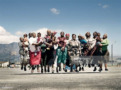 South Africa Cape Town Langa Group Portrait Of Girls And Women With