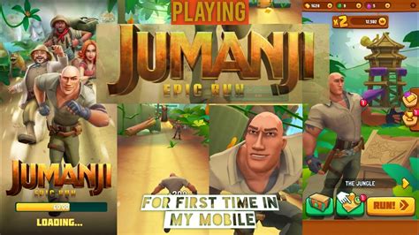 Playing Jumanji Epic Run For First Time Youtube