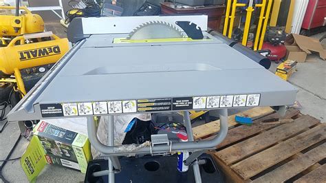 Ryobi 10 Inch Table Saw Expanded Capacity With Rolling Stand Model
