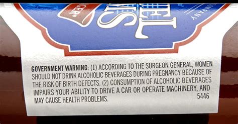 cheers to health warning labels for alcoholic drinks