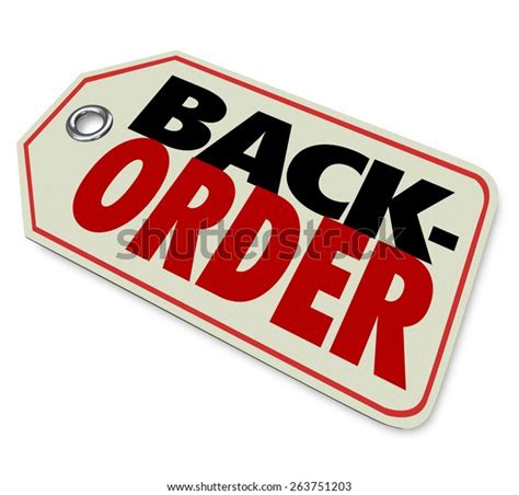 Back Order Words On Store Retailer Stock Illustration 263751203