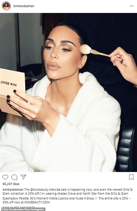 Kim Kardashian Posts Pic Of Herself In The Makeup Chair As She Plugs