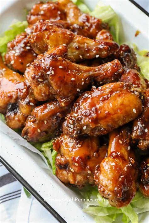 honey garlic chicken wings