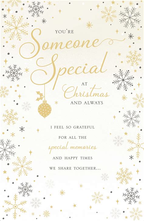 Always Someone Special Traditional Christmas Greeting Card Special Xmas