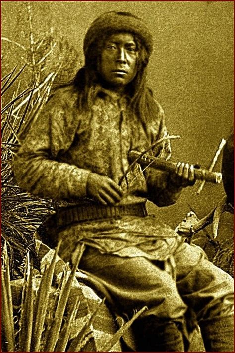 Apache Man Playing A One Stringed Instrument With A Bow One Of The Few