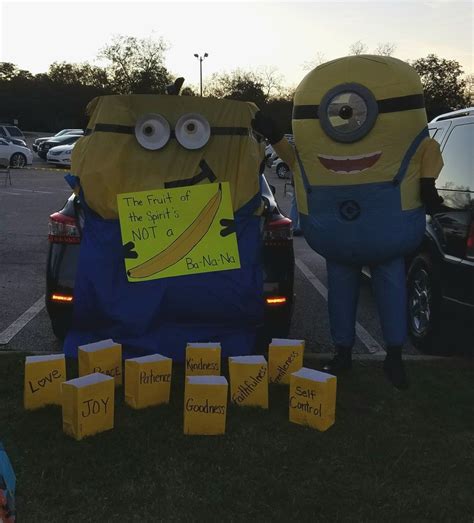 Minions And Fruit Of The Spirit Trunk Or Treat Trunk Or Treat Truck