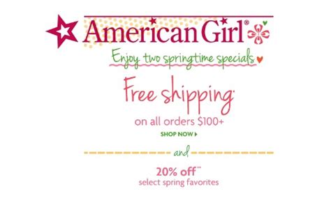 American Girl Sale 20 Off Free Shipping 100 Southern Savers