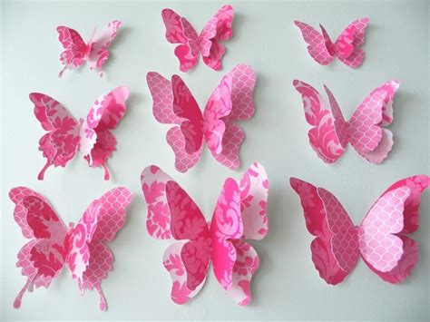 15 Inspirations Diy 3d Butterfly Wall Art