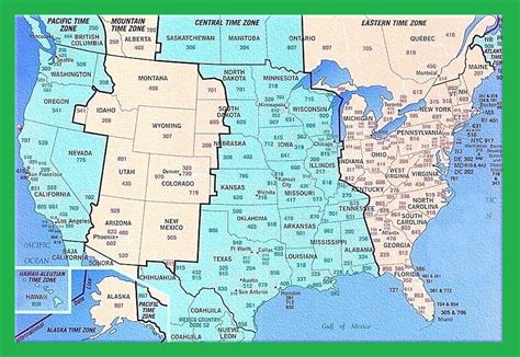 The United States Time Zone Map Large Printable Colorful Details And