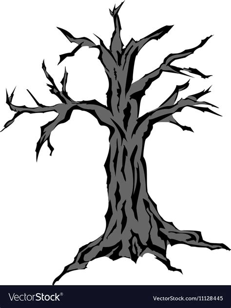 Dead Tree Silhouette Royalty Free Vector Image