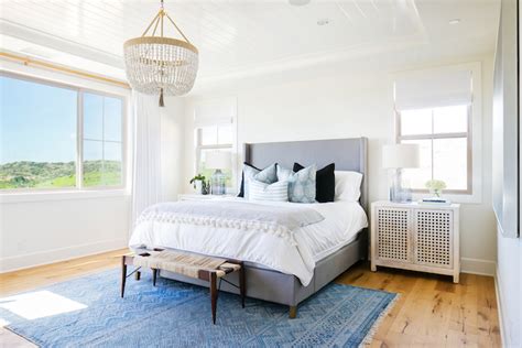 Mix up the look by placing some boards vertically and some horizontally, as though they were. Modern Coastal Bedroom Ideas