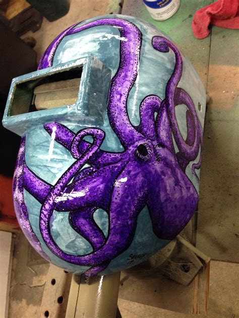 Acrylic And Sharpie On A Welding Helmet Welding Helmet Designs