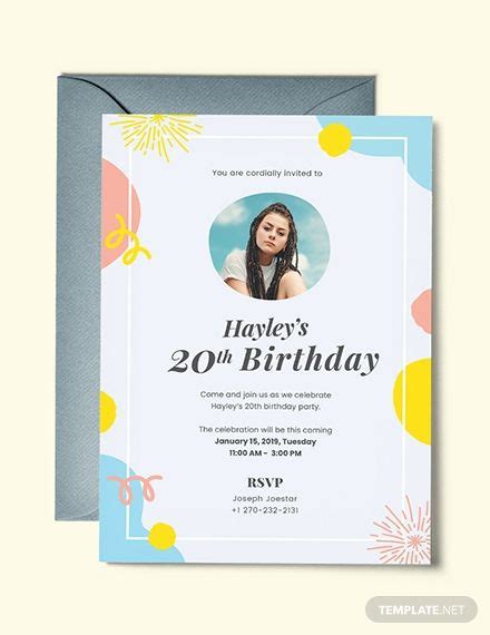 Get This Birthday Invitation Template For Your Invitation Making To