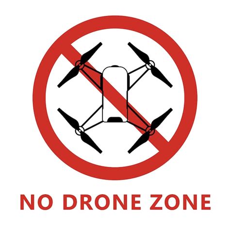 Premium Vector No Drone Zone Sign No Drones Icon Vector Flights With