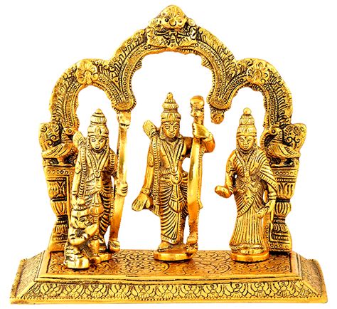 Aluminium Traditional Gold Plated Ram Darbar Statue At Rs 348piece In
