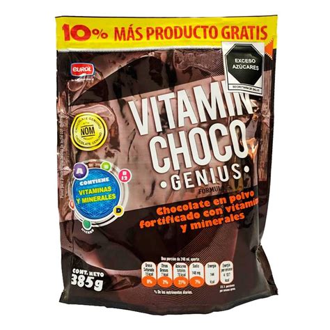 Chocolate En Polvo Vitamin Choco Genius 385 G Walmart