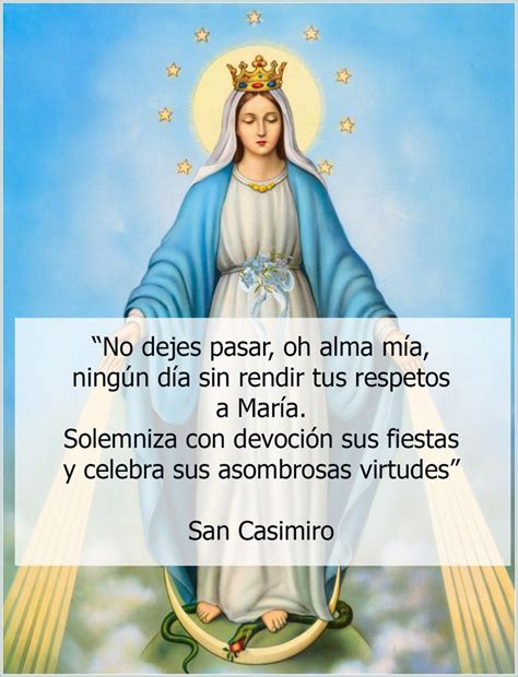 Celebra Sus Virtudes Virgen María Frases Frases De Santos Oraciones