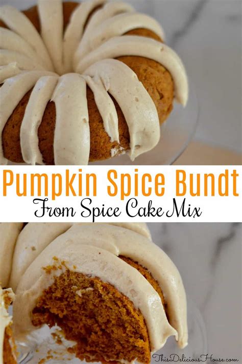 Pumpkin Spice Bundt Cake From Mix Frosted This Delicious House