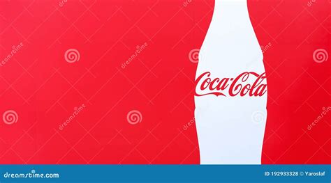 Large Famous Coca Cola Advertisement Banner With Letters Editorial