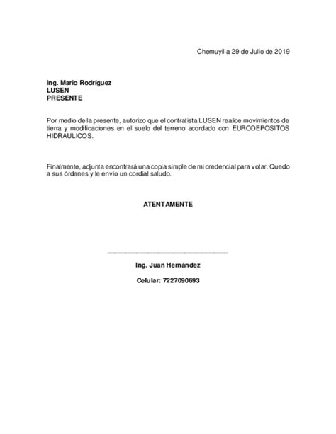 Pdf Carta De Autorización Sergio Carcamo Castro