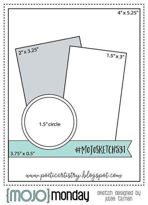 Printable Card Sketches With Measurements