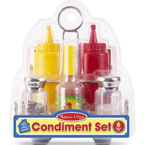 Melissa And Doug Lets Play House Condiment Set Multi Play Food