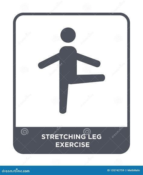 Stretching Leg Exercise Icon In Trendy Design Style Stretching Leg