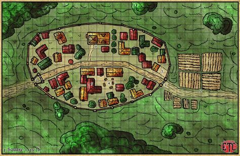 Walled Town Fantasy Rpg Map Gallery Canvas Elven Tower Noble Dwarf