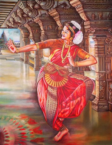 Bharatanatyam Indian Classical Dance Dance Paintings Dancers Art