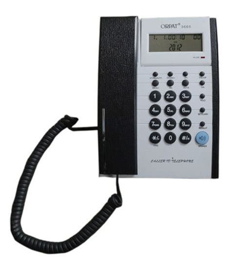Buy Orpat 3665 Corded Landline Phones Psgrey Online At Best Price In