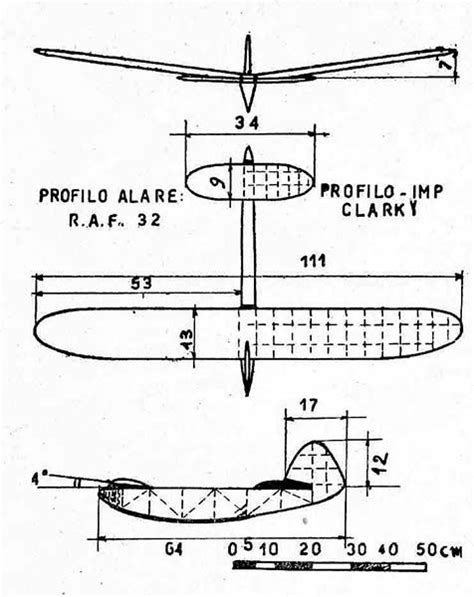 Planeurs Antiques Modelisme Avion Planeur Aile Volante