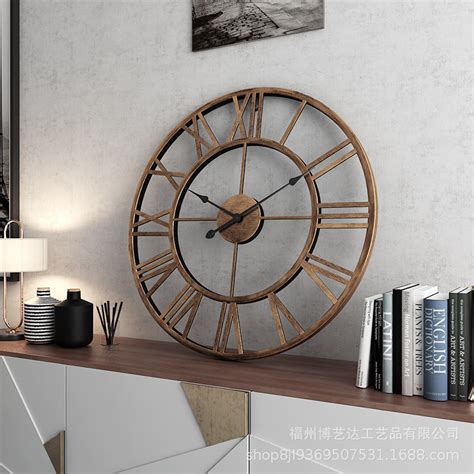 European Hot Selling Wall Watch Retro Roman Clock Simple Living Room