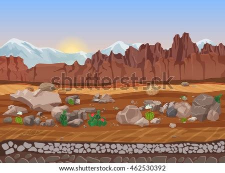 Desert saguaro, nature, cactus, deserts, rocks, nature and landscapes. Cartoon Dry Landscape Stock Images, Royalty-Free Images ...